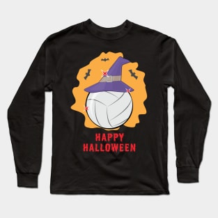 Happy Volleyball Halloween - Funny Long Sleeve T-Shirt